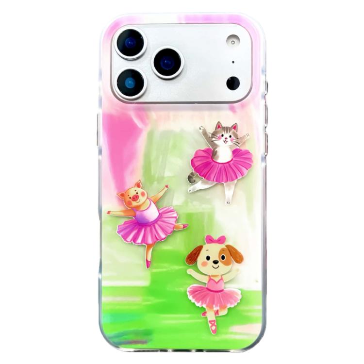 Rounded Edge IMD Pattern TPU Phone Case, For iPhone 17 Pro Max, For iPhone 17 Pro, For iPhone 17