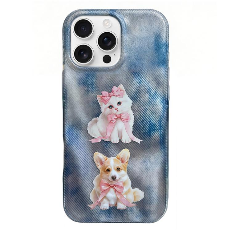 Rounded Edge IMD Pattern TPU Phone Case, For iPhone 16 Pro Max, For iPhone 16 Pro, For iPhone 16