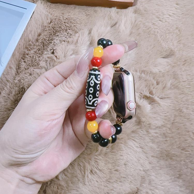 Tibetan Beaded Bracelet Watch Band, For Apple Watch 46mm / 49mm / 45mm / 44mm, For Apple Watch 42mm / 41mm / 40mm / 38mm