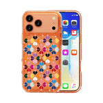 Glittering Crystal Red Heart Pattern Phone Case, For iPhone 17 Pro Max, For iPhone 17 Pro