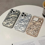 Rhinestone Lens Frame Wrinkled Design Phone Case, For iPhone 12, For iPhone 12 Pro Max, For iPhone 12 Pro, For iPhone 11
