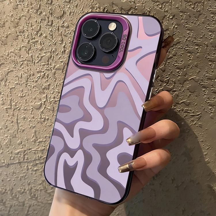 Wavy Stripes Pattern Frosted IMD 2-in-1 PC Phone Case, For iPhone 15 Pro Max, For iPhone 15 Pro, For iPhone 15 Plus, For iPhone 15, For iPhone 14 Plus, For iPhone 14, For iPhone 14 Pro, For iPhone 14 Pro Max, For iPhone SE 2022 / SE 2020 / 7 / 8