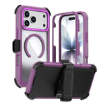 Acrylic Full Coverage Magnetic Phone Case with Back Clip, For iPhone 17 Pro Max, For iPhone 17 Pro, For iPhone 17, For iPhone Air, For iPhone 16 Pro Max, For iPhone 16 Pro