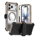 Acrylic Full Coverage Magnetic Phone Case with Back Clip, For iPhone 17 Pro Max, For iPhone 17 Pro, For iPhone 17, For iPhone Air, For iPhone 16 Pro Max, For iPhone 16 Pro