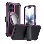 Acrylic Full Coverage Magnetic Phone Case with Back Clip, For iPhone 17 Pro Max, For iPhone 17 Pro, For iPhone 17, For iPhone Air, For iPhone 16 Pro Max, For iPhone 16 Pro