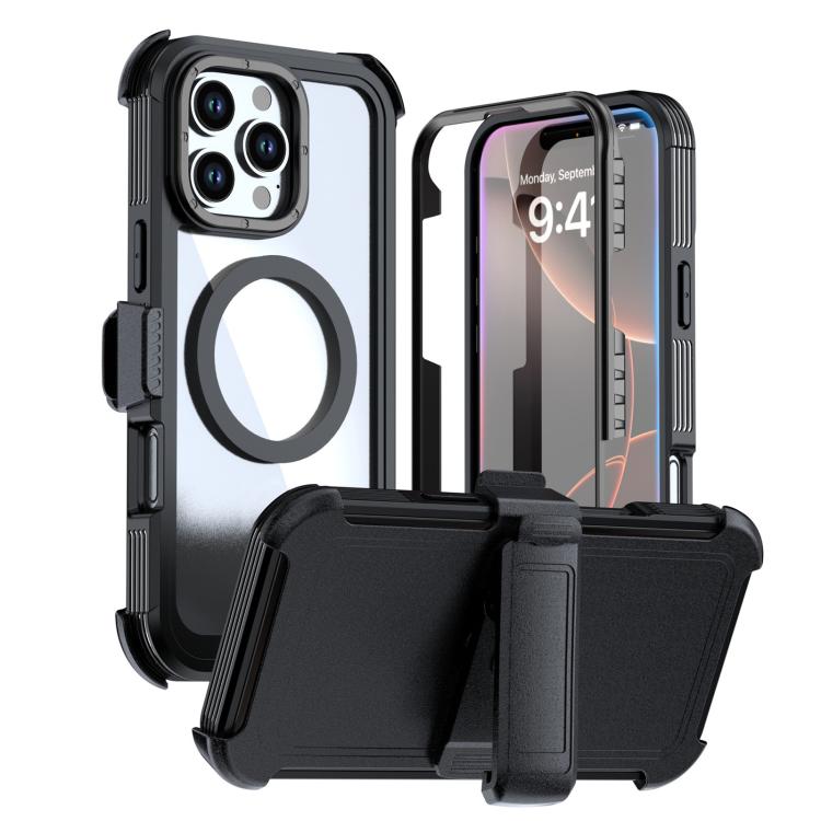 Acrylic Full Coverage Magnetic Phone Case with Back Clip, For iPhone 17 Pro Max, For iPhone 17 Pro, For iPhone 17, For iPhone Air, For iPhone 16 Pro Max, For iPhone 16 Pro