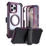 Acrylic Full Coverage Magnetic Phone Case with Back Clip, For iPhone 17 Pro Max, For iPhone 17 Pro, For iPhone 17, For iPhone Air, For iPhone 16 Pro Max, For iPhone 16 Pro