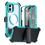 Acrylic Full Coverage Magnetic Phone Case with Back Clip, For iPhone 16 Plus, For iPhone 16, For iPhone 15 Pro Max, For iPhone 15 Pro, For iPhone 15 Plus / 14 Plus, For iPhone 15