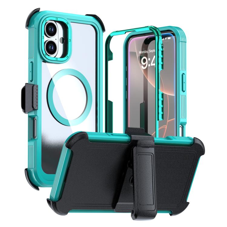 Acrylic Full Coverage Magnetic Phone Case with Back Clip, For iPhone 16 Plus, For iPhone 16, For iPhone 15 Pro Max, For iPhone 15 Pro, For iPhone 15 Plus / 14 Plus, For iPhone 15