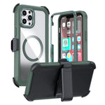 Acrylic Full Coverage Magnetic Phone Case with Back Clip, For iPhone 14 / 13, For iPhone 14 Pro, For iPhone 14 Pro Max, For iPhone 13 Pro Max, For iPhone 13 Pro, For iPhone 12 / 12 Pro