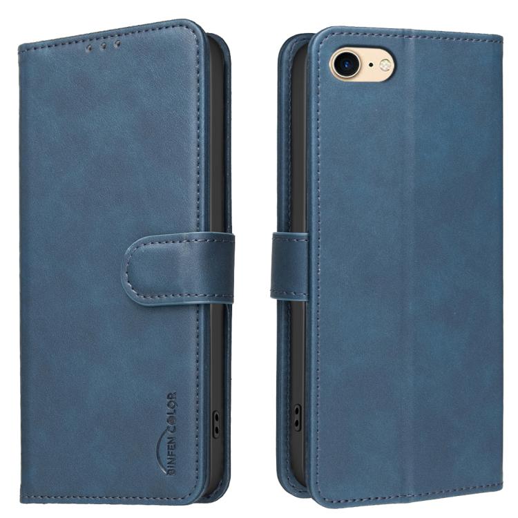 Solid Color Calfskin Texture RFID Vegan Leather Phone Case, For iPhone XS Max, For iPhone 6 Plus/7 Plus/8 Plus, For iPhone 6 / 7 / 8