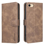 Solid Color Calfskin Texture RFID Vegan Leather Phone Case, For iPhone XS Max, For iPhone 6 Plus/7 Plus/8 Plus, For iPhone 6 / 7 / 8