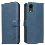 Solid Color Calfskin Texture RFID Vegan Leather Phone Case, For iPhone 13 Pro Max, For iPhone 13 Pro, For iPhone 12, For iPhone 12 Pro Max, For iPhone 11 Pro Max, For iPhone 11, For iPhone 11 Pro, For iPhone XR