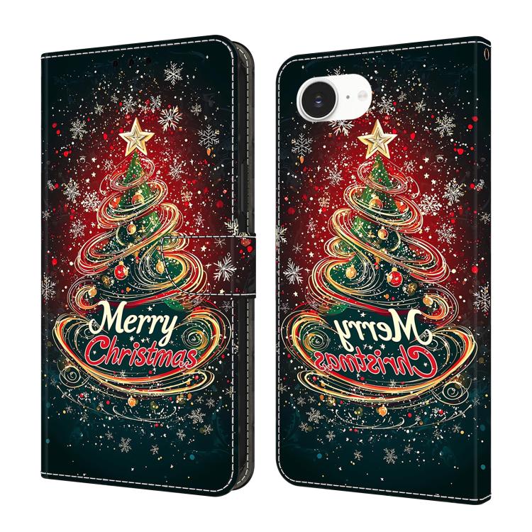 Crystal-Like Painted Vegan Leather Phone Case, For iPhone 17e / 16e, For iPhone 17 Pro Max, For iPhone 17 Pro, For iPhone 17