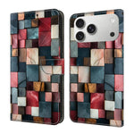 Crystal-Like Painted Vegan Leather Phone Case, For iPhone 17e / 16e, For iPhone 17 Pro Max, For iPhone 17 Pro, For iPhone 17