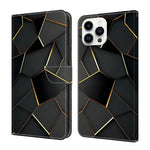 Crystal-Like Painted Vegan Leather Phone Case, For iPhone 15 Pro Max, For iPhone 15 Pro, For iPhone 14 / 13, For iPhone 14 Pro