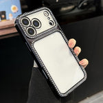 Electroplating PC Hybrid TPU Rhinestone Phone Case, For iPhone 17 Pro Max, For iPhone 17 Pro