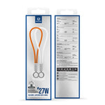 DUX DUCIS LCBA Series 27W Type-C to 8 Pin Lanyard Fast Charging Data Cable, Length: 30cm, Type-C to 8 Pin