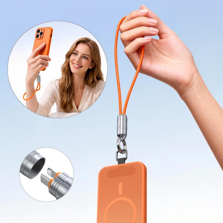 DUX DUCIS LCBA Series 27W Type-C to 8 Pin Lanyard Fast Charging Data Cable, Length: 30cm, Type-C to 8 Pin