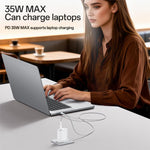 Yesido YC153 PD35W USB-C / Type-C Single Port Fast Charger Set with Type-C to Type-C Cable, YC153