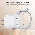 Yesido YC18U PD20W Type-C Charger Set with 1m Type-C to Type-C Data Cable, YC18U