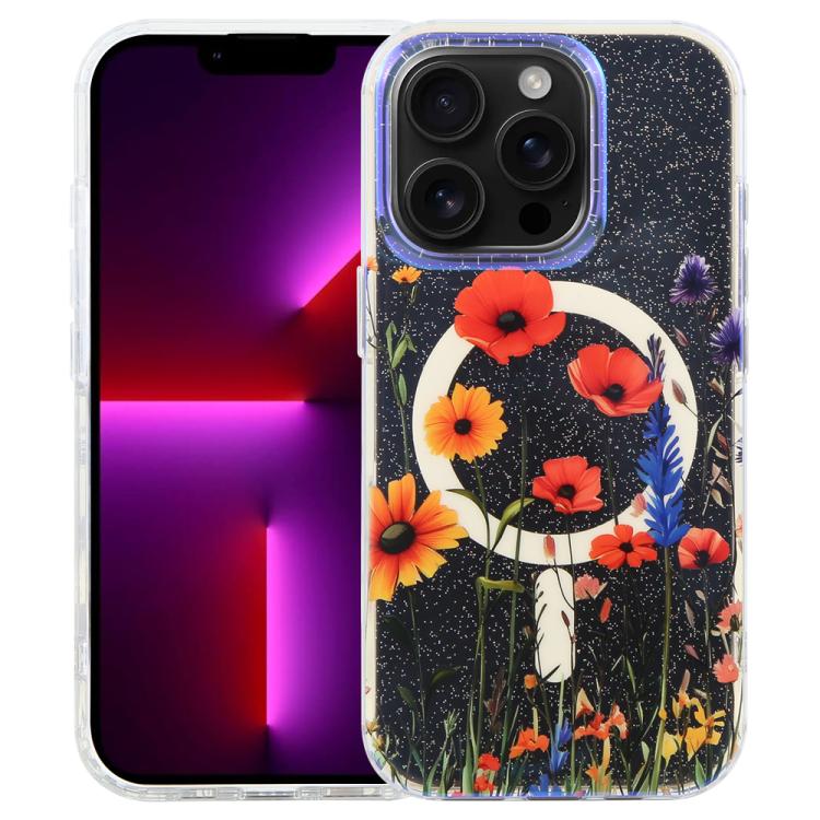 IMD Blue Light Jungle Series Magnetic Phone Case, For iPhone 13 Pro Max, For iPhone 13 Pro