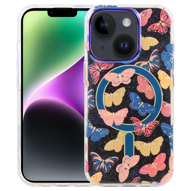 IMD Blue Light Jungle Series Magnetic Phone Case, For iPhone 16, For iPhone 15 Pro Max, For iPhone 15 Pro, For iPhone 15 Plus / 14 Plus, For iPhone 15, For iPhone 14 / 13, For iPhone 14 Pro, For iPhone 14 Pro Max