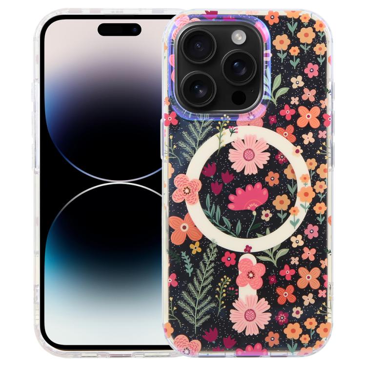 IMD Blue Light Jungle Series Magnetic Phone Case, For iPhone 16, For iPhone 15 Pro Max, For iPhone 15 Pro, For iPhone 15 Plus / 14 Plus, For iPhone 15, For iPhone 14 / 13, For iPhone 14 Pro, For iPhone 14 Pro Max