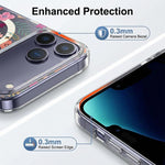 IMD Blue Light Jungle Series Magnetic Phone Case, For iPhone 16, For iPhone 15 Pro Max, For iPhone 15 Pro, For iPhone 15 Plus / 14 Plus, For iPhone 15, For iPhone 14 / 13, For iPhone 14 Pro, For iPhone 14 Pro Max