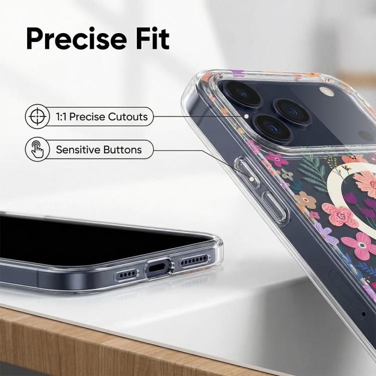 IMD Blue Light Jungle Series Magnetic Phone Case, For iPhone 16, For iPhone 15 Pro Max, For iPhone 15 Pro, For iPhone 15 Plus / 14 Plus, For iPhone 15, For iPhone 14 / 13, For iPhone 14 Pro, For iPhone 14 Pro Max