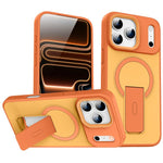 Skin Feel Invisible Kickstand MagSafe Phone Case, For iPhone 16e / 17e, For iPhone 17 Pro Max, For iPhone 17 Pro, For iPhone 17, For iPhone Air