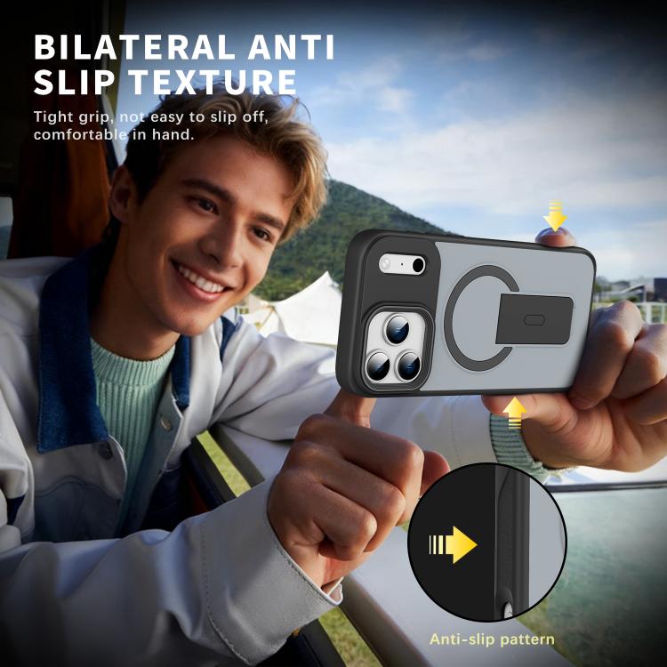 Skin Feel Invisible Kickstand MagSafe Phone Case, For iPhone 16e / 17e, For iPhone 17 Pro Max, For iPhone 17 Pro, For iPhone 17, For iPhone Air