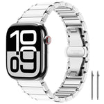 xDfind Ceramic Stainless Steel Watch Band, For Apple Watch 42 / 44 / 45 / 46 / 49mm, For Apple Watch 38 / 40 / 41 / S11 42mm