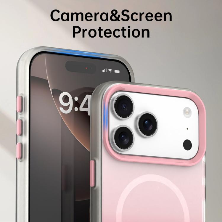 Candy Gradient Series 3 in 1 Hybrid Magnetic Phone Case, For iPhone 17 Pro Max, For iPhone 17 Pro, For iPhone 17, For iPhone Air, For iPhone 16 Pro Max, For iPhone 16 Pro, For iPhone 16 Plus, For iPhone 16