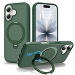Magnetic 360 Rotating Stand Airbag Shockproof Phone Case, For iPhone 16e / 17e, For iPhone 17 Pro Max, For iPhone 17 Pro, For iPhone 17, For iPhone Air, For iPhone 16 Pro Max, For iPhone 16