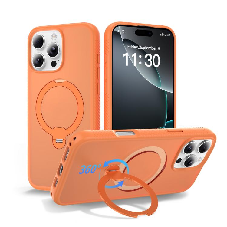 Magnetic 360 Rotating Stand Airbag Shockproof Phone Case, For iPhone 16e / 17e, For iPhone 17 Pro Max, For iPhone 17 Pro, For iPhone 17, For iPhone Air, For iPhone 16 Pro Max, For iPhone 16