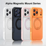 Alpha-style Rotating Bracket Magnetic Phone Case, For iPhone 17 Pro Max, For iPhone 17 Pro