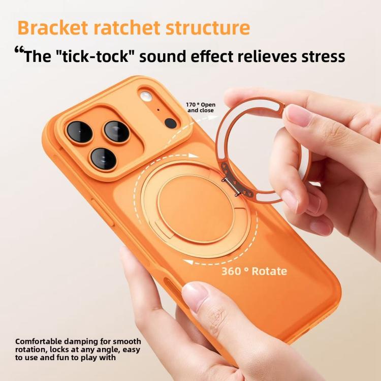 Alpha-style Rotating Bracket Magnetic Phone Case, For iPhone 17 Pro Max, For iPhone 17 Pro