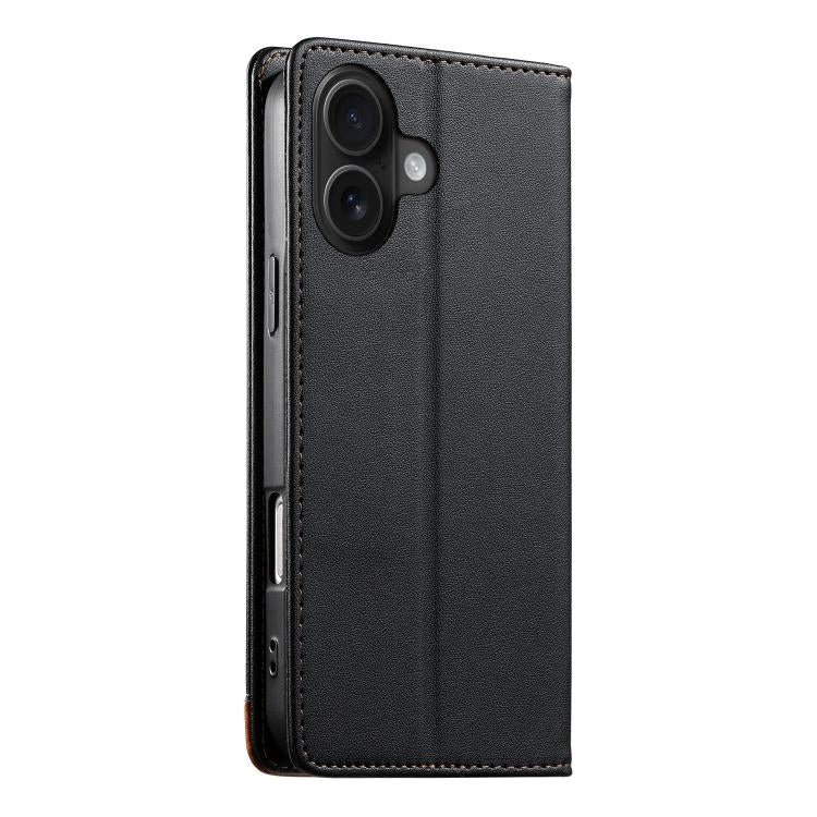 Dierfeng Splicing Strong Magnetic RFID Vegan Leather Phone Case, For iPhone 16, For iPhone 15 Pro Max, For iPhone 15 Pro, For iPhone 15 Plus, For iPhone 15, For iPhone 14 Plus, For iPhone 14 / 13, For iPhone 14 Pro