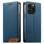 Dierfeng Splicing Strong Magnetic RFID Vegan Leather Phone Case, For iPhone 16, For iPhone 15 Pro Max, For iPhone 15 Pro, For iPhone 15 Plus, For iPhone 15, For iPhone 14 Plus, For iPhone 14 / 13, For iPhone 14 Pro