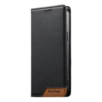 Dierfeng Splicing Strong Magnetic RFID Vegan Leather Phone Case, For iPhone 11 Pro Max, For iPhone 11, For iPhone 11 Pro, For iPhone X / XS, For iPhone XR, For iPhone XS Max, For iPhone 8 Plus / 7 Plus