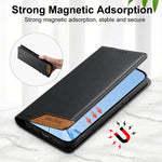 Dierfeng Splicing Strong Magnetic RFID Vegan Leather Phone Case, For iPhone 11 Pro Max, For iPhone 11, For iPhone 11 Pro, For iPhone X / XS, For iPhone XR, For iPhone XS Max, For iPhone 8 Plus / 7 Plus