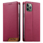 Dierfeng Splicing Strong Magnetic RFID Vegan Leather Phone Case, For iPhone 11 Pro Max, For iPhone 11, For iPhone 11 Pro, For iPhone X / XS, For iPhone XR, For iPhone XS Max, For iPhone 8 Plus / 7 Plus