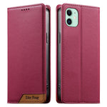 Dierfeng Splicing Strong Magnetic RFID Vegan Leather Phone Case, For iPhone 11 Pro Max, For iPhone 11, For iPhone 11 Pro, For iPhone X / XS, For iPhone XR, For iPhone XS Max, For iPhone 8 Plus / 7 Plus