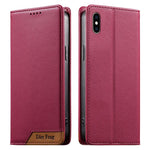 Dierfeng Splicing Strong Magnetic RFID Vegan Leather Phone Case, For iPhone 11 Pro Max, For iPhone 11, For iPhone 11 Pro, For iPhone X / XS, For iPhone XR, For iPhone XS Max, For iPhone 8 Plus / 7 Plus