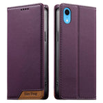 Dierfeng Splicing Strong Magnetic RFID Vegan Leather Phone Case, For iPhone 11 Pro Max, For iPhone 11, For iPhone 11 Pro, For iPhone X / XS, For iPhone XR, For iPhone XS Max, For iPhone 8 Plus / 7 Plus