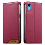 Dierfeng Splicing Strong Magnetic RFID Vegan Leather Phone Case, For iPhone 11 Pro Max, For iPhone 11, For iPhone 11 Pro, For iPhone X / XS, For iPhone XR, For iPhone XS Max, For iPhone 8 Plus / 7 Plus