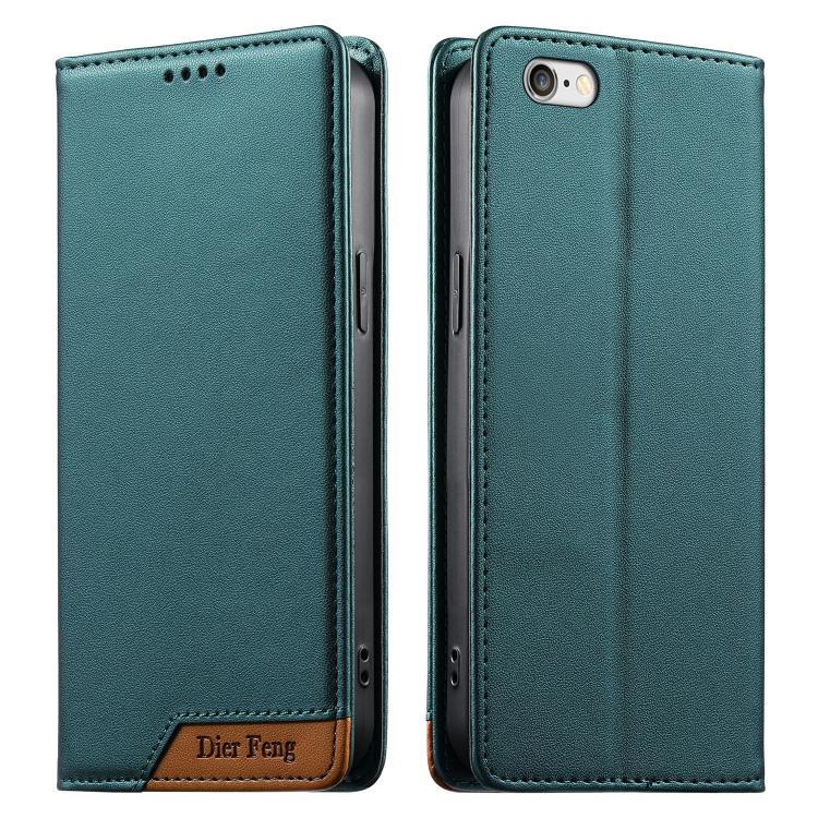 Dierfeng Splicing Strong Magnetic RFID Vegan Leather Phone Case, For iPhone 11 Pro Max, For iPhone 11, For iPhone 11 Pro, For iPhone X / XS, For iPhone XR, For iPhone XS Max, For iPhone 8 Plus / 7 Plus