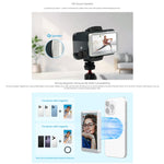 FEELWORLD MC4 Selfie Screen Monitor for Vlog Live Stream Magnetic Back Wireless Connection with Remote Control