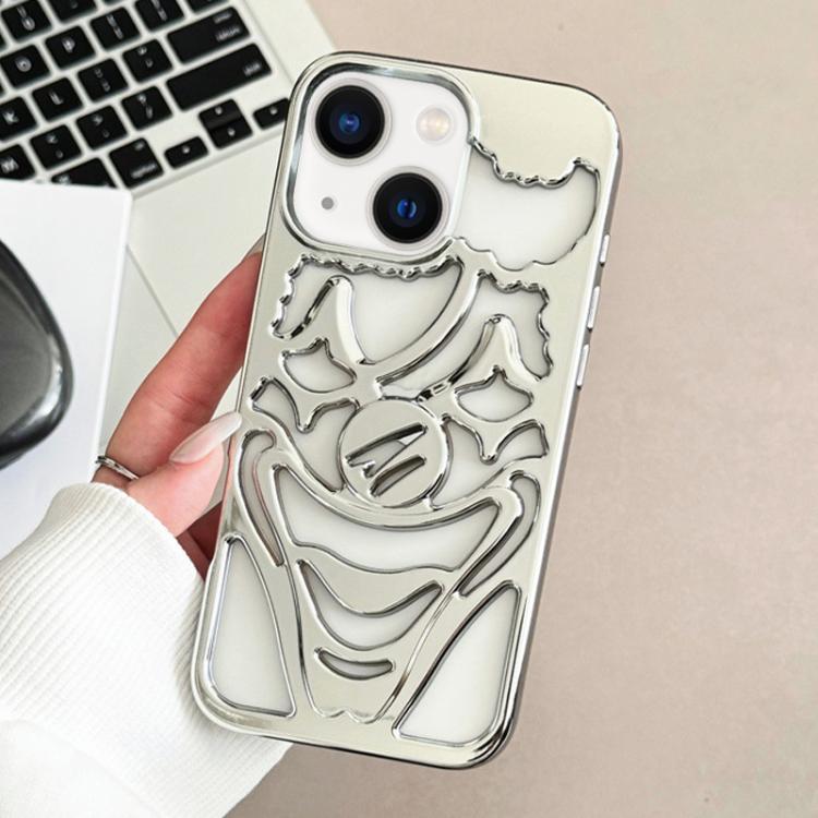 Electroplated Hollow Out Clown Heat Dissipation TPU Phone Case, For iPhone 15 Pro Max, For iPhone 15 Pro, For iPhone 15, For iPhone 14, For iPhone 14 Pro, For iPhone 14 Pro Max